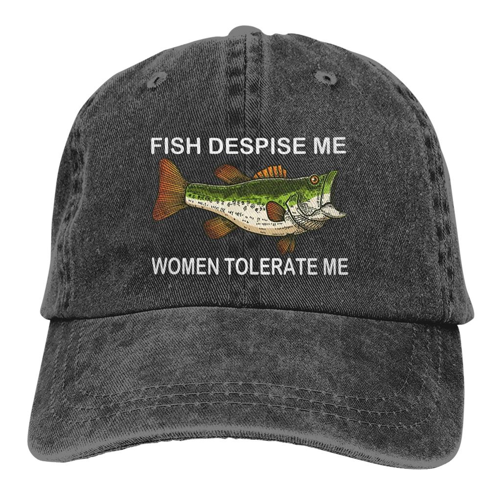 Pure Color Dad Hats MILF Unisex I Love Fishing Womens Hat Sun Visor Baseball Caps Art Peaked Cap