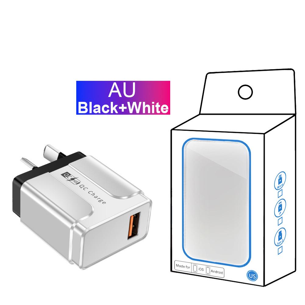 68W Super Fast Phone Charger with AU, US, UK, EU Plugs - Compatible with Huawei SuperCharge.