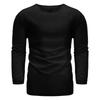Men's Three-Quarter Sleeve V-Neck Cotton Linen Loose Fit Casual Shirt