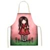 Vaření Pečicí olej a skvrny Kuchyňská zástěra Kreslená Roztomilá dívčí zástěra Zástěra na večeři Dámská zástěra na čištění lněných látek