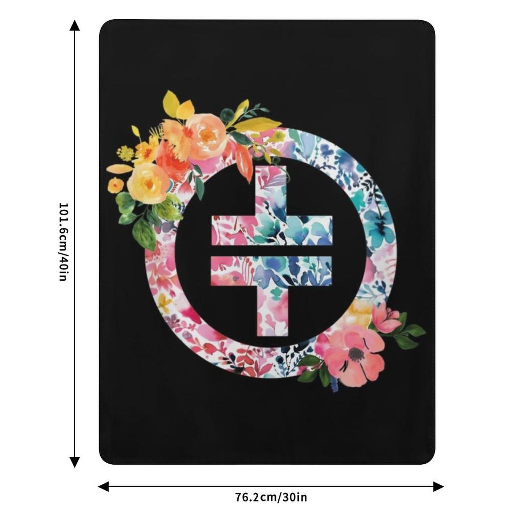 Tt Logo Throw Blanket Lightweight Warm Blanket for Travel Camping