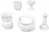 Produkt Urushi Ceramiczny 5-częściowy zestaw na ołtarz buddyjski z popiołem kadzidłowym, biały
