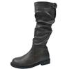 Brown Retro High Trouser Boots Knight Boots Short Boots Autumn and Winter New Thin Boots French Women's Boots Western Boots