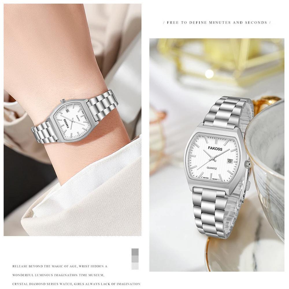 Elegant Watches For Women Waterproof Luminous Date Week Ladies Watch Quartz Stainless Steel Woman's Fashion Wristwatch