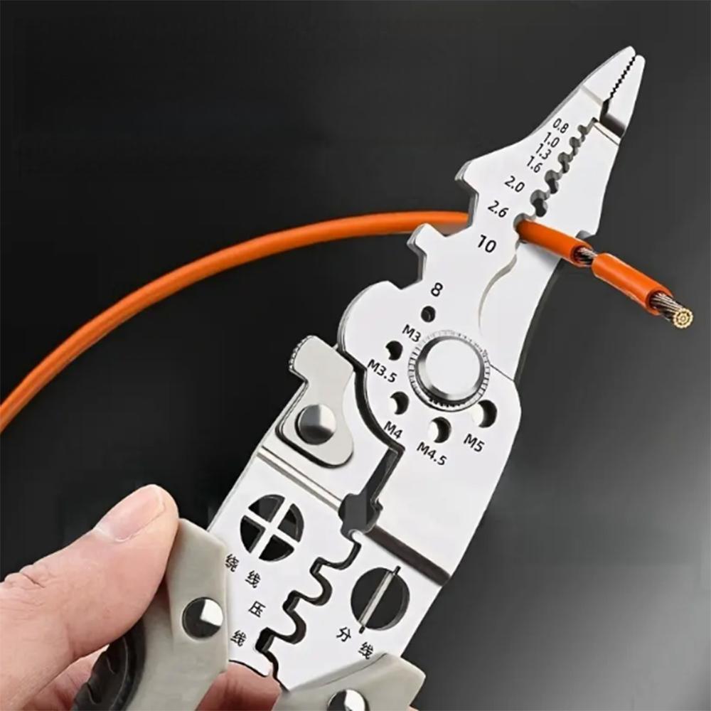 Multi-Function Wire Stripping Pliers - Industrial-Grade Electrician Tool