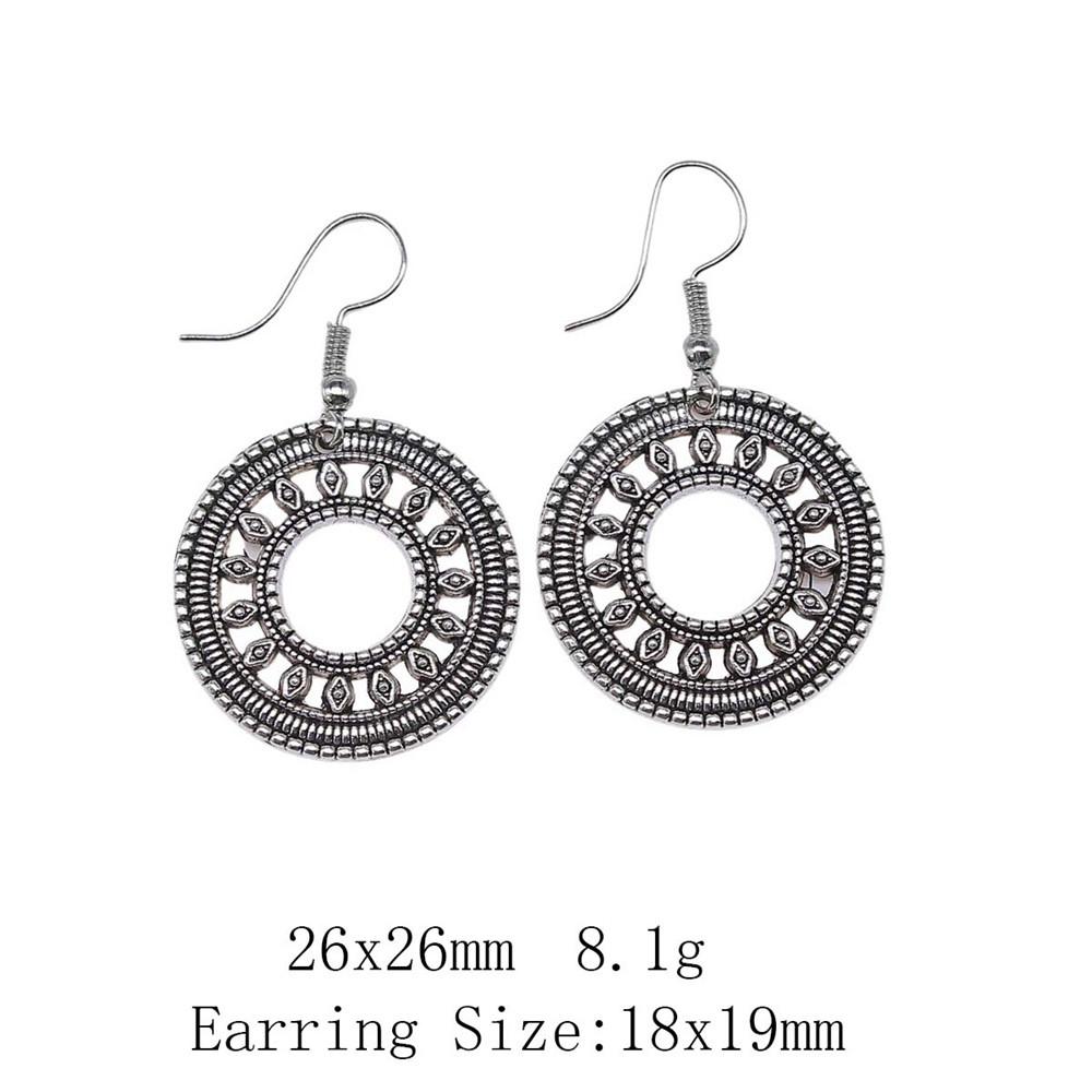 New Year's Day Earrings Women Geometric Water Drop Circle Drop & Dangle Earring Home Garden Party Earrings