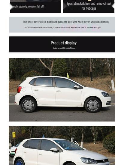 Calota de Roda de 16 Polegadas para Geely Xingyuan 310 Edição Jovem - Cobertura Protetora Plástica Universal