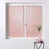 Rideaux Voile - Sandras - 60 x 90 cm - 100% Polyester - Rose