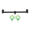 Fishing Rod Holder Lightweight Magnetic Bracket Head Fishing Rod Tail Rest Holder Tool Accessories(2 Head 25cm 9.8in