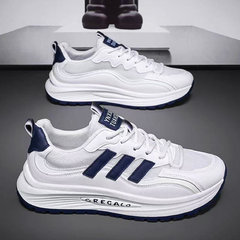 Pantofi sport respirabili cu deodorant, la modă pentru bărbați, versatil, pentru celebrități de internet, populari, pentru călătorii, pantofi casual cu tălpi groase, cu talpă înaltă, pantofi pentru tată