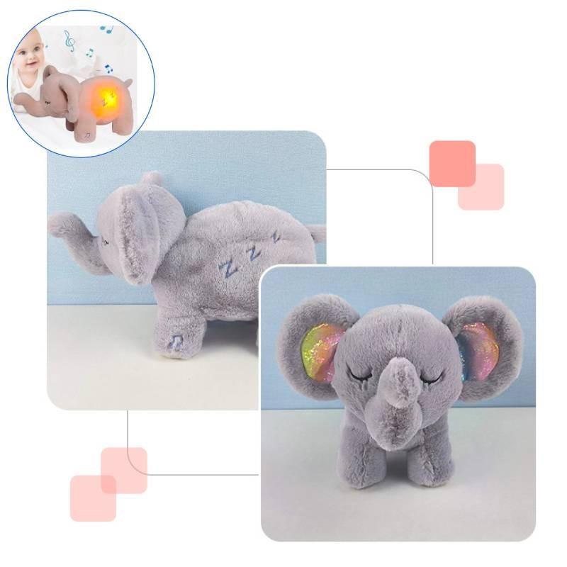 Soft And Cuddly Breathing Elephant Plush Toy For Babies Perfect Sleep Companion Gift