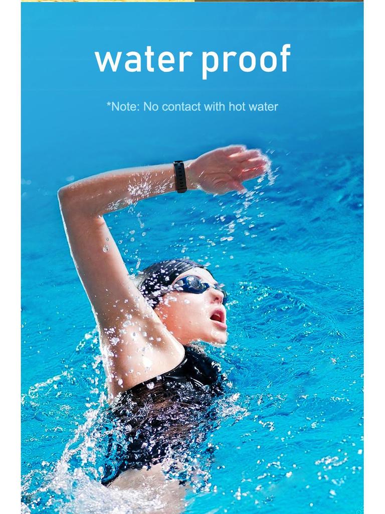 C5S Smart Bracelet: Color Screen, Bluetooth, Heart Rate Monitor, Blood Pressure, Sleep Tracker, Sedentary Reminder, Alarm Clock, Pedometer.