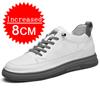 Men Increase 4/6/8CM Genuine Leather Casual Shoes Increas Insole Male Shoes Invisible Inner Height Increas Sneakers Height Shoes