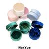 New Round Zipper Luxury Velvet Jewelry Box with Drawstring Pouch Portable Ring Earrings Necklace Jewelry Storage Box Custom Logo