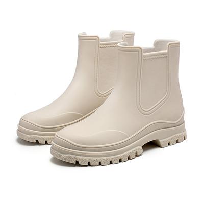Fashion Crestar Women's Short Tube Rain Boots Fashion Waterproof Outdoor Rubber Boots Female Versatile Rain Shoes Anti Slip Garden Shoes
