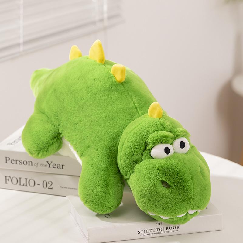 Design of Crouching Dinosaur Plush Plillow Animal Toy Pillow Home Decoration Girls and Children's Gifts Plush Dinosaur Toy