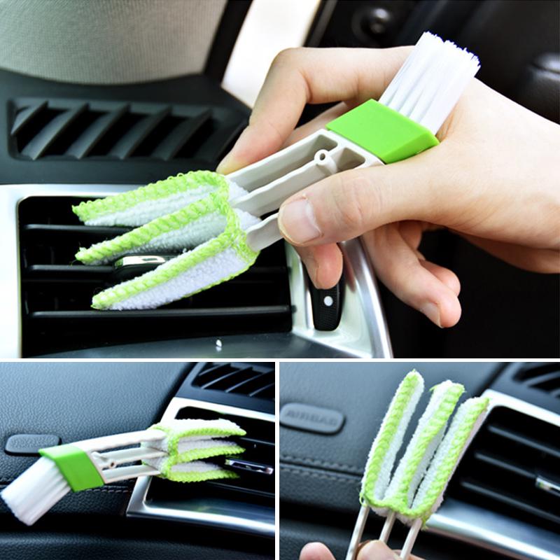 Trendy Unisex Cleaning Tools Cleaning Brush Blinds Duster Brush Double Ended Car Multifunction Washable Home Cleaner Air Vent