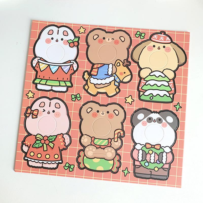 

Cartoon Christmas Lollipop Cardboard, Inspirational Blessing Text Card, Encouragement Words Decorative Card