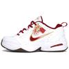 Zapatos Casuales de Caña Baja Air Monarch 4 Resistentes al Deslizamiento y a la Abrasión Unisex Blanco Rojo IB4607-171(Equipo 628-)