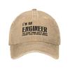 Custom Cotton I'm An Engineer I'm Never Wrong Baseball Cap Women Men Adjustable Adult Funny Engineering Quote Dad Hat Outdoor