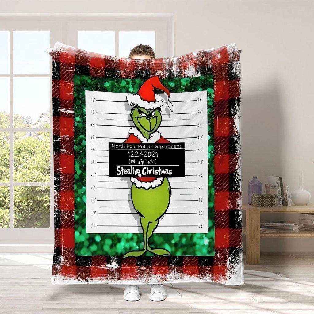 Weihnachtsdeckenbezug, weiche und bequeme Flanelldecke aus Plüschwolle