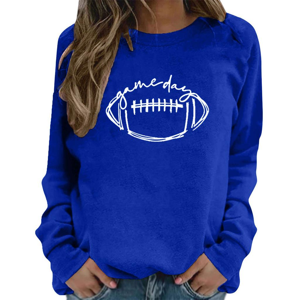 Unisex Fashion Printed Neck Long Sleeve Sweatshirt for Casual Wear