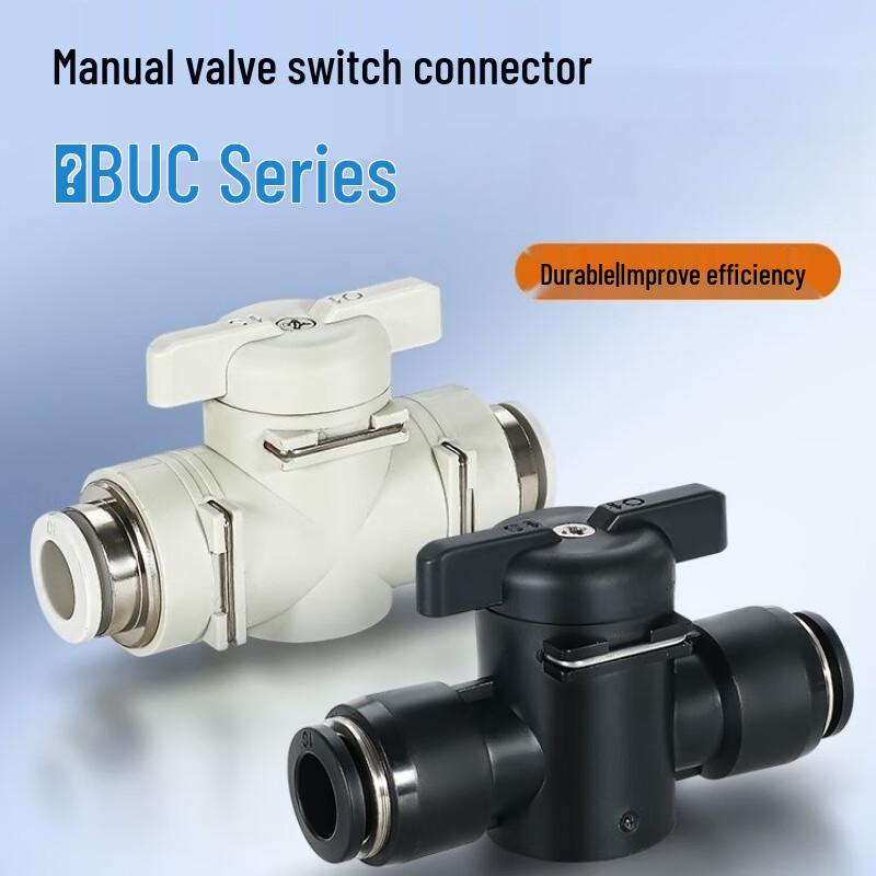 Pneumatic 4mm Quick Connect Plastic Hand Valve