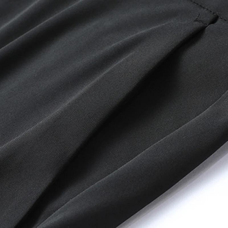 Romon Men's Summer Ice Silk Straight-Leg Casual Pants