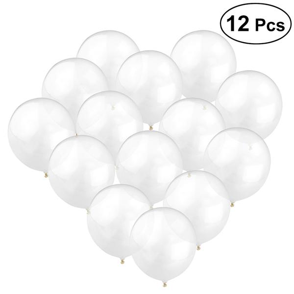 Buy 12 Pcs 12 Inch Latex Balloon Round Bright Rubber Balloons for