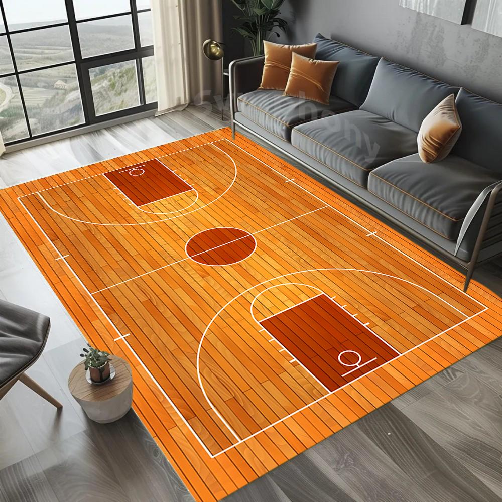 

Basketball Court Carpet Sport Field Area Rug Soft Floor Mat for Game Room Bedroom Home Decoration Living Room Decoration 40x60cm