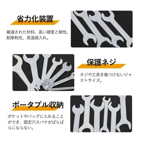 Solxion 7-Piece Thin Hex Wrench Set, Double-Ended, Lightweight, Multi-Function, Repair Tool, Portable, for Light Work and Maintenance, Sizes 5.5-14mm