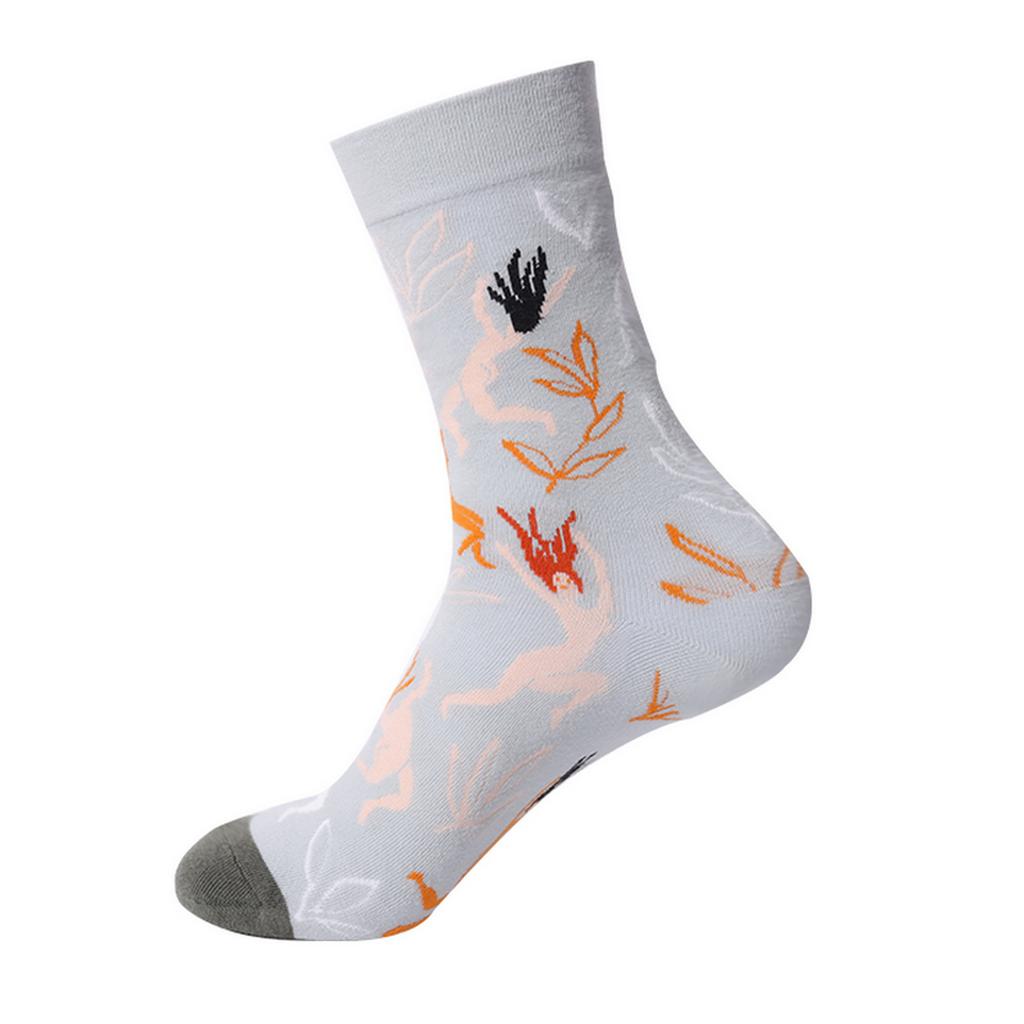 Hot Selling Colorful Funny Novelty Socks Men Women's Art Painting Printing Crew Socks Autumn and Winter Cotton Sports Socks