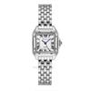 Orologi da polso al quarzo da donna di lusso con cinturino in lega d'oro, orologi quadrati alla moda, orologi da polso da donna con scala romana