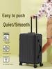 Aluminum Frame Suitcase with Silent Wheels - Wear-Resistant, 24-Inch Boarding Luggage for Students and Travelers