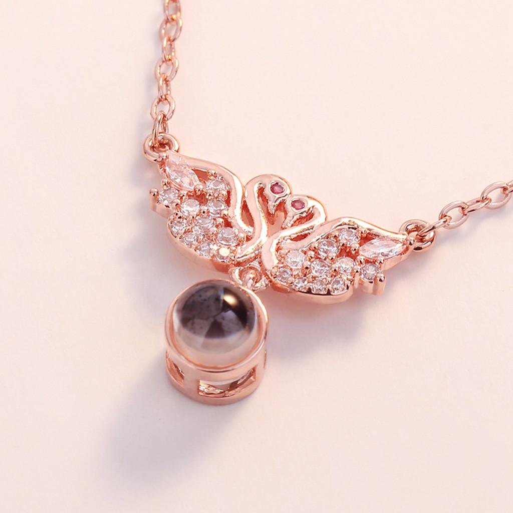 New 100 Languages I Love You Valentine's Day Present Memory Projection Necklace