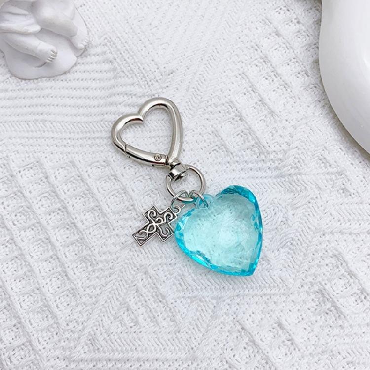 Elegant Heart Keychain Pendant Key Charm Keyring for Everyday Use and Travel