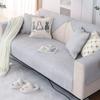Warm Non Slip Cotton Sofa Cushion Modern Solid Color Fabric Sofa Cover Cloth Towel 4 Season Living Room Home Decor