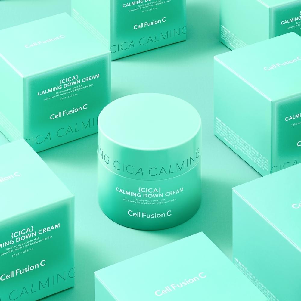 Cell Fusion C [sensitive Skin Soothing   Cooling Moisture Cream] Cell Fusion C Post Alpha CiCa Calming Down Cream 50ml projeCt  +50ml Refill 