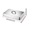 Stainless Steel Frying Pan Cover Barbecue Burgers Sandwiches Steak Pot Lid Rectangular Grill Basting Cover Cheese Melting Dome