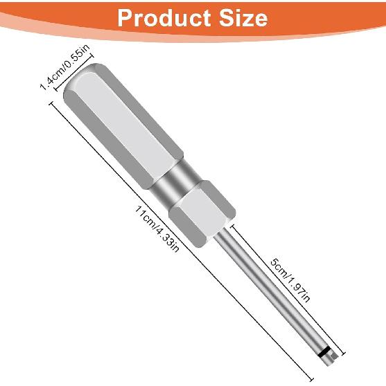Linkstyle 2pcs Valve Core Removal Tool Set, Screwdriver Tire Valve Stem Core Remover Tool for Schrader Valves Cores