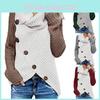 Cowl Winter Women Neck Knitted Sweater Jumper Ladies Button Pullover Tops Blouse