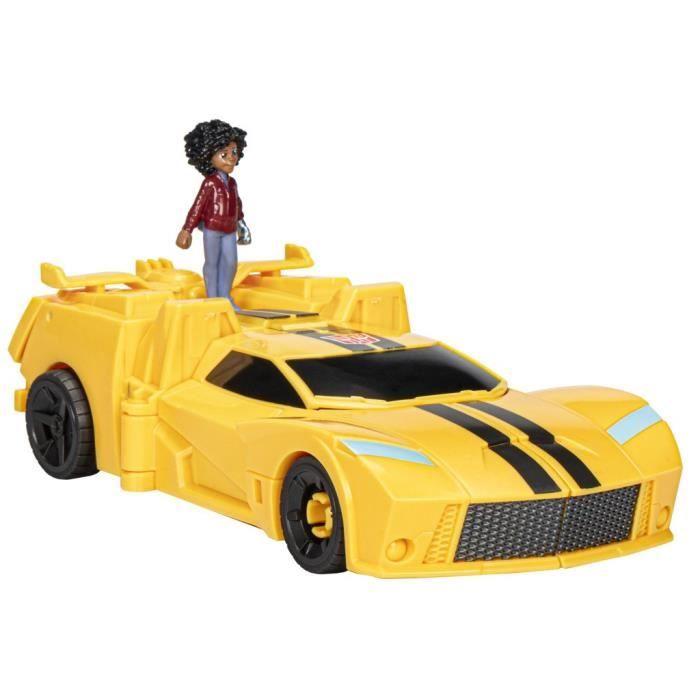 Figurine Transformers EarthSpark Spin Changer Bumblebee Et Mo Malto - HASBRO - Bleu - Mixte - A Partir De 6 Ans