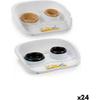 Pet Feeder - NC - Stefanplast - Double - Plastic - 34 X 11 X 46.5 Cm