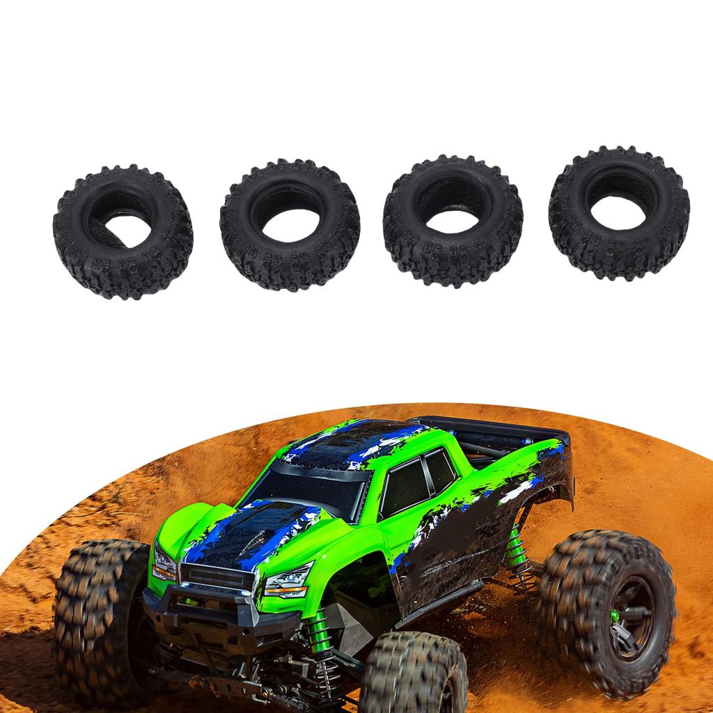 4 PCS 0.7in Tires Replacement for 1Celsius30 Cars High Grip Rubber Foam RC Crawler Tires Upgrade Parts