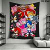 Hedgehog Sonic Cruise Wall Hanging Printed Fabric Blanket Decorative Tapestries for Bedroom Living Room Home Decor