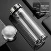 Shangqi Double-Wall Glass Tea Infuser Bottle with Temperature Display