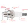 1/5Pcs Mower Flower Spark Plug RJ19LM BR2LM Lawn Mower Spark Plugs for Briggs & Stratton Engines Motors Power DIY Accessories