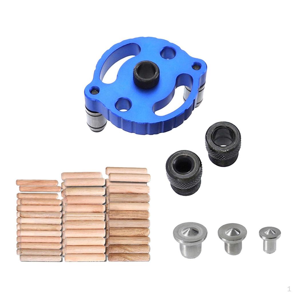 6/8/10mm Vertical Hole Jig, Dowel Jig Fixture Puncher for Carpentry, Woodworking