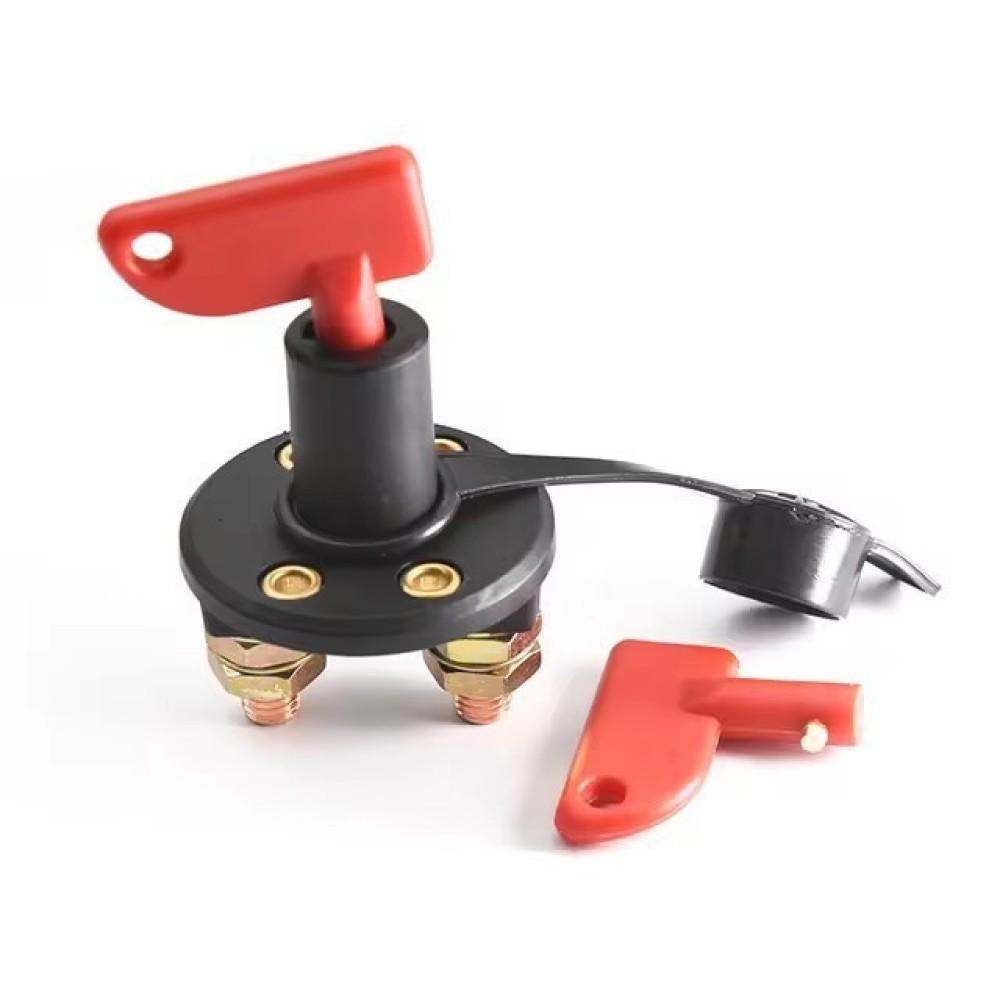 Master Battery Disconnect Switch Rotary Cut Off Isolator Copper Terminal For Car Truck Marine Boat Vehicle Power Protection