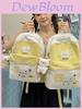 Cute Cat Dot Backpack For High School Girls Nylon School Bag